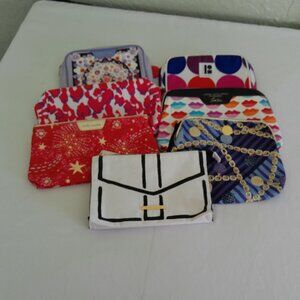 Set of 7 Vintage Makeup Bags/ Estee Lauder Cosmetic Bags/ 90's
